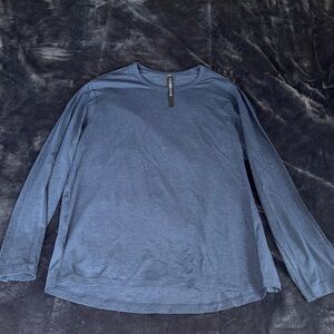 Lululemon Men's Navy Long Sleeve Tee